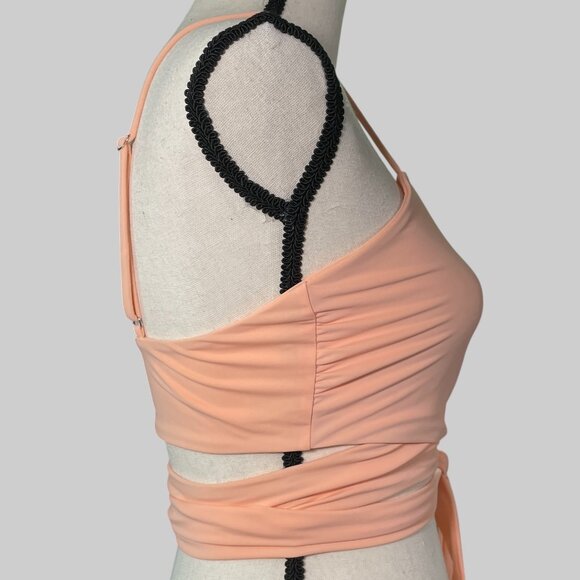 Mara Hoffman Orange Bikini Set with Wrap Style and High-Waisted Design - Picture 10 of 16